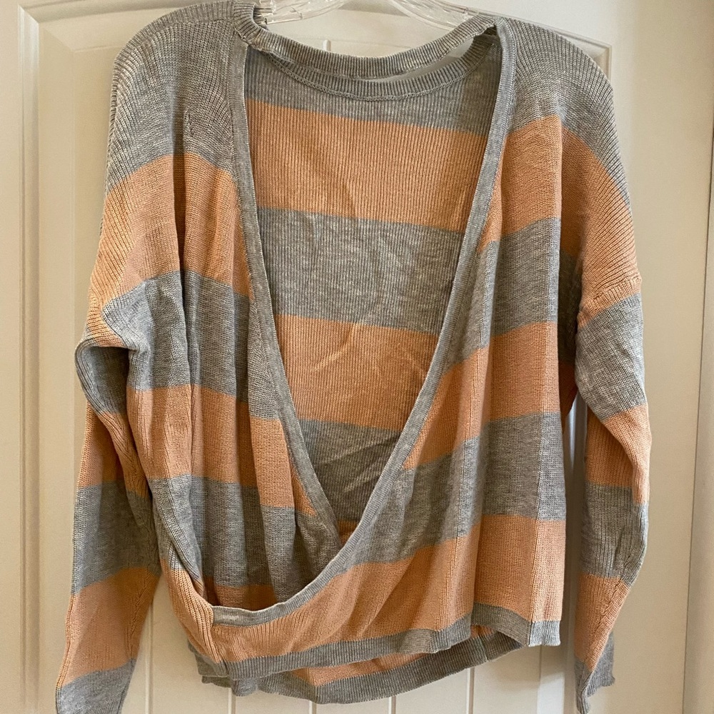 Back Open Drape Sweater M - image 1